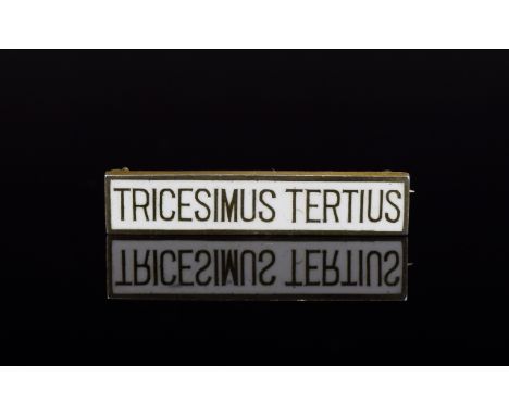 Masonic Tricesimus Tertius 33rd Degree Jewel. Rare and Only Awarded by The Supreme Council under the Scottish Rite as an Hono