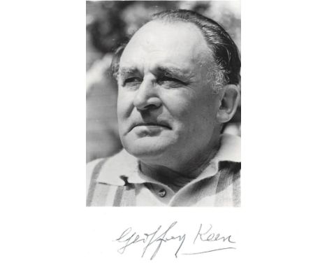 Geoffrey Keen signed 6x4 black and white photo. Geoffrey Keen 21 August 1916 3 November 2005 was an English actor who appeare