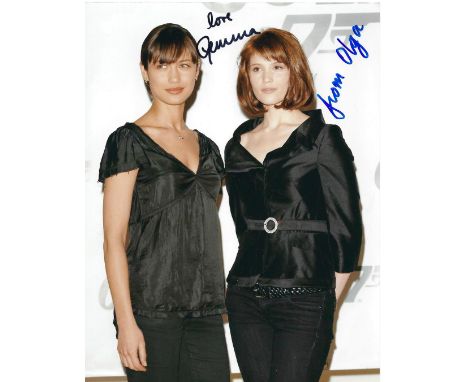 Gemma Arterton and Olga Kurylenko signed 10x8 colour photo. Gemma Christina Arterton born 2 February 1986 is an English actre