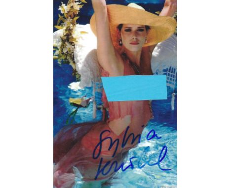 Sylvia Kristel signed Emmanuelle 6x4 colour photo. Sylvia Maria Kristel 28 September 1952 17 October 2012 was a Dutch actress