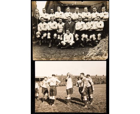 Two b&w press photographs originally owned by the New South Wales Waratahs rugby player John Wylie P. Breckenridge and relati