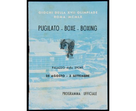 A Rome 1960 Olympic Games programme for the boxing competitions 25th August to September 3rd,covering the entire boxing tourn