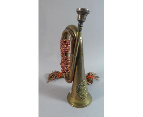A Military Bugle with Badge for Argyll and Sutherland Highlanders 