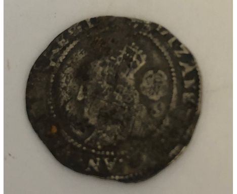 Elizabeth 1st silver coin dated 1575.