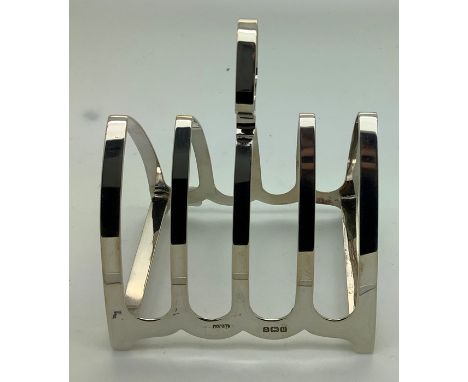 Silver toast rack, 55.7gms, Birmingham 1944.&nbsp;