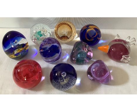 Caithness paperweights to include Wanderlust 56/350 good condition, 50, Virtuoso 339/750, Summer Fair W2G431 Pebble C27913, M