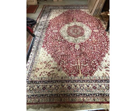 Good quality silk carpet square, 2m 33 x 3m 43cms. 