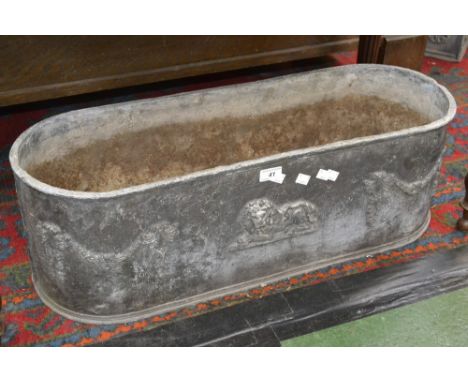 A 19th century lead planter 