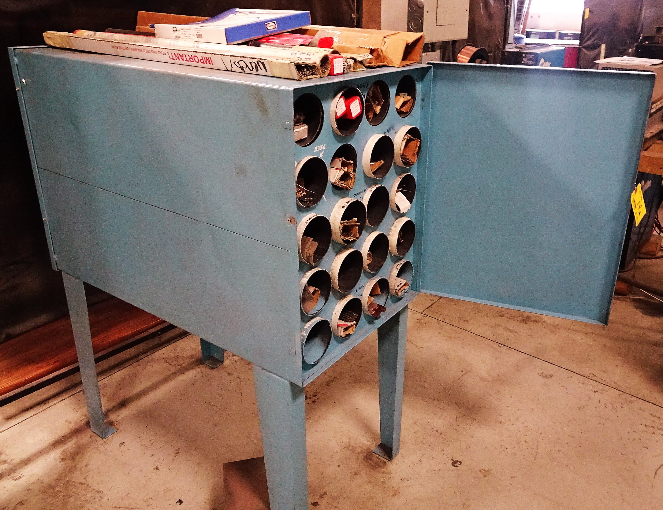 WELDING ROD DRY BOX WITH CONTENTS