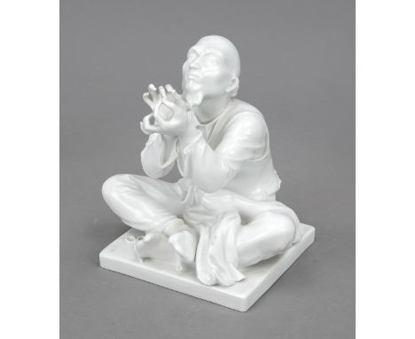 Schneider Wibbel, Meissen, Marke nach 1934, 2. W., weiß, Entwurf Alexander Struck 1950, Modellnr. R 287, in quadratischer Pli
