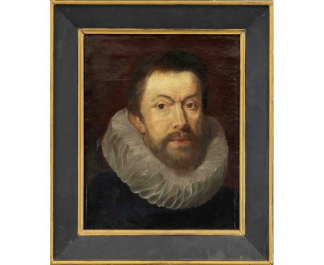 Flämischer Bildnismaler des 17./18. Jh., Portrait eines Mannes mit Mühlsteinkragen, möglicherweise Kopie nach älterem Vorbild