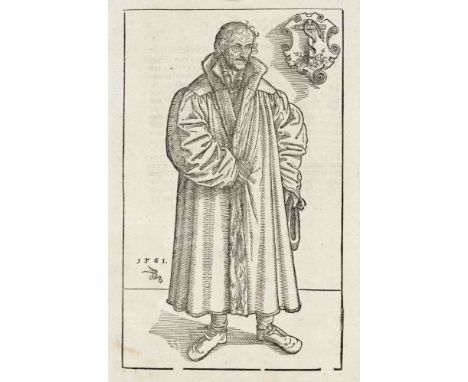 Lucas Cranach d.Ä. (1472-1553), Ganzfigur von Philipp Melanchthon nach rechts blickend, Holzschnitt auf Bütten, Frontispiz ei