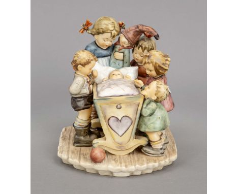 Nesthäckchen, Goebel, Oeslau, Century Collection 1994, Modellnr. 574, polychrom bemalt, sign., Hummel, H. 19 cm