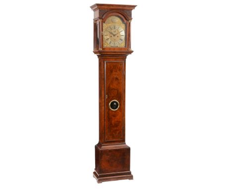  A George I walnut eight-day longcase clock Henry Batterson, London, circa 1720  The five finned pillar (centre latched) insi