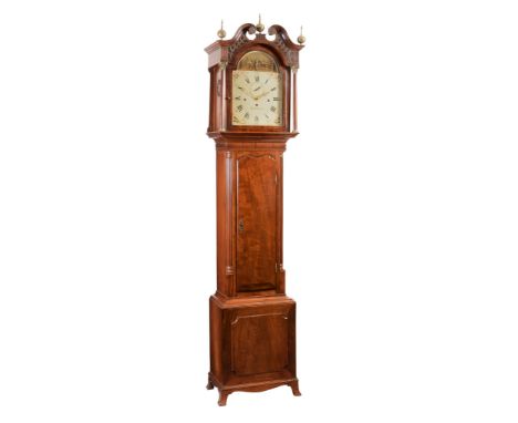  A fine George III mahogany musical longcase clock with automaton Samuel Deacon, Barton-in-the-Beans for Robotham, Leicester,