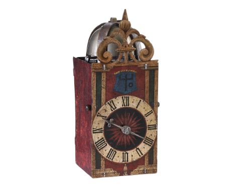  A rare Swiss or South German Renaissance small iron chamber clock Unsigned, first half of the 17th century  The two train we