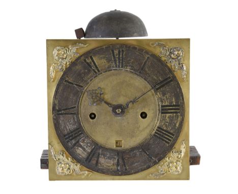 A fine William and Mary eight-day longcase clock movement with ten inch dial Unsigned, circa 1690 Two train five finned and l