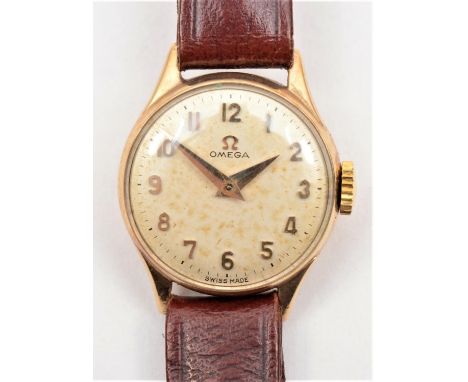 Omega, a 9ct gold manual wind ladies wristwatch, Birmingham 1961, 17 jewel cal 245 movement, 18mm. 