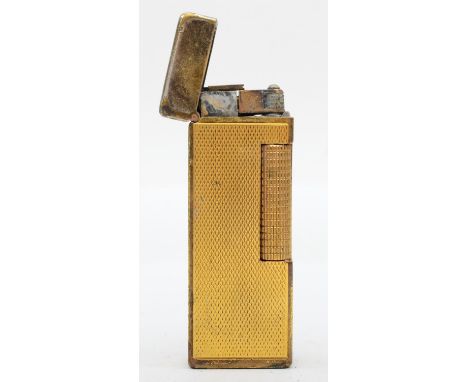 Dunhill, a rollagas gold plated cigarette lighter 