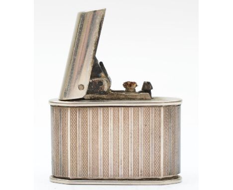 Merapi Dorgento, a silver cased petrol lighter