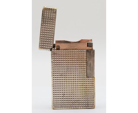 S.T. Dupont, a silver plated gas lighter, 3489CC 