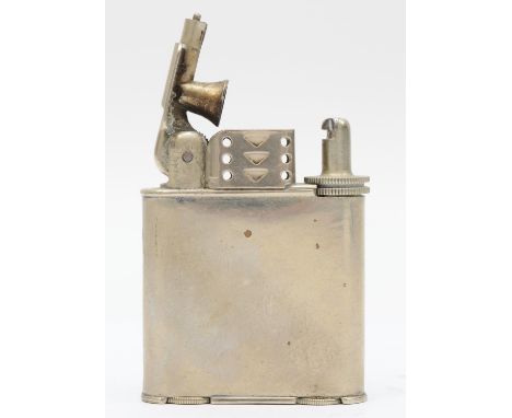 Aristocrat, a nickel petrol lighter, 54mm 