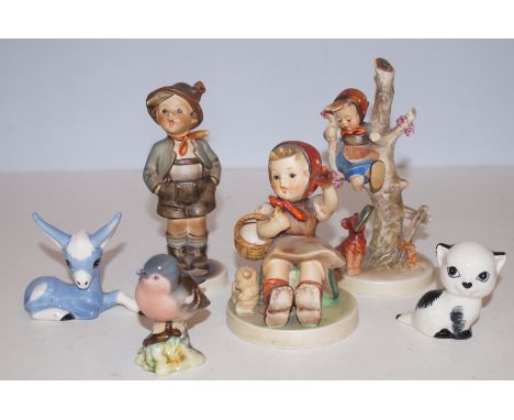 3 Goebel Figures together with 3 Others