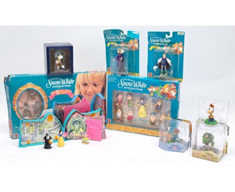 Disney related collectables, to include Mattel Once Upon A Time Snow White playset, Mattel Snow White and the Seven Dwarfs fi
