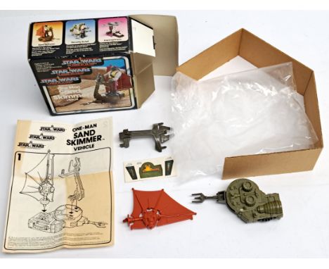 Palitoy / General Mills Star Wars Power of the Force One Man Sand Skimmer vehicle, transfers unapplied, with instruction leaf