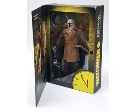 DC Direct Watchmen Rorschach 1:6th Scale deluxe Collector Figure, Excellent, Complete, within Good Plus opened packaging.&nbs