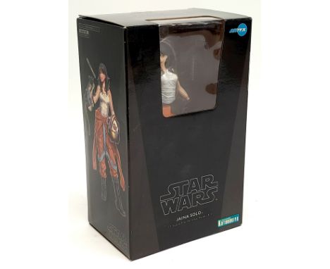 ArtFX Kotobukiya Star Wars Jaina Solo 1/7 Scale Pre-Painted Model Kit, Near Mint, complete, within Good Plus opened packaging