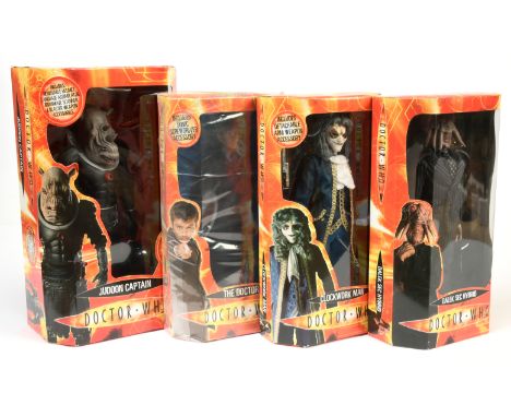 Character Doctor Who large scale figures x4, to include The Doctor, Dalek Sec Hybrid, and others, within Good Plus to Excelle