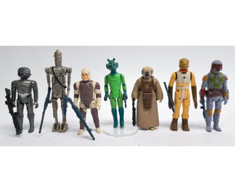 Kenner Star Wars vintage complete Bounty Hunters Boba Fett, Bossk, etc in mixed lot. Good to excellent