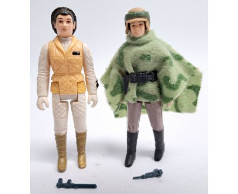 Kenner Star Wars vintage action figures Princess Leia Hoth &amp; Princess Leia in Endor Combat Poncho. Excellent to excellent