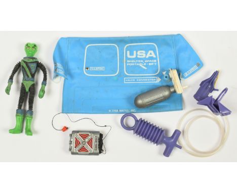 Mattel vintage Man in Space / Major Matt Mason Callisto figure, complete, Fair, with extra accessories (unchecked for correct