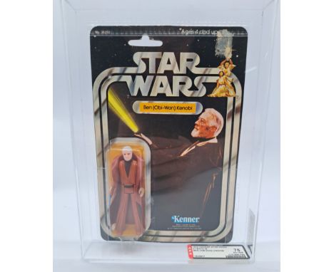 Kenner Star Wars Ben (Obi-Wan) Kenobi (white hair) 21 Back B AFA 75 EX+/NM C75 B85 F85 vintage carded action figure