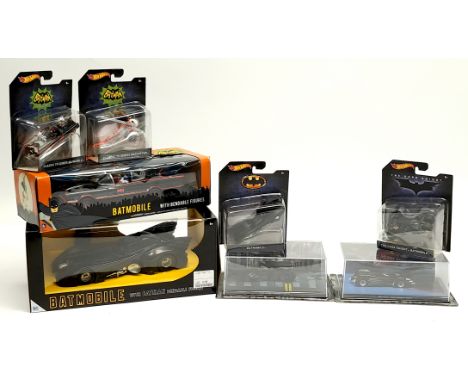 Quantity of Batman related vehicles, to include NJCroce 1:24 scale Batman Classic TV Series Batmobile, Mattel Hot Wheels &amp
