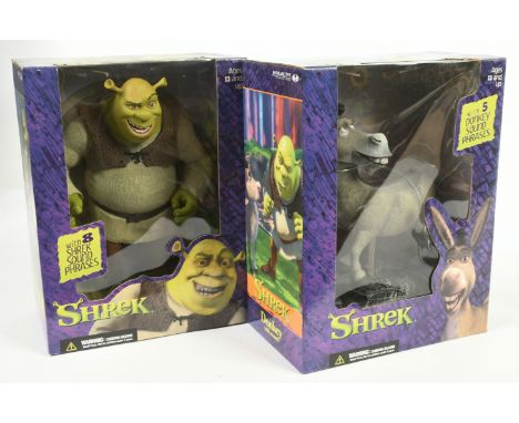 McFarlane Toys Shrek &amp; Donkey large scale figures with sound, within Good Plus sealed packaging. Untested. See photo