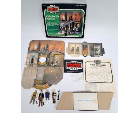 Kenner Star Wars The Empire Strikes Back vintage Cloud City Playset, includes complete figures, Back drops, pegs, figure box,
