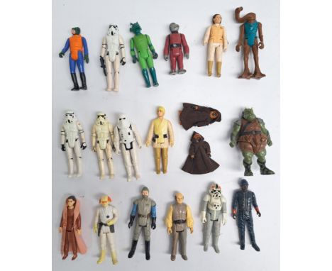 Kenner Star Wars quantity of loose incomplete vintage action figures. Poor to fair