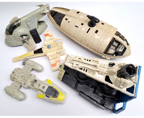 Kenner Star Wars Vintage incomplete ship mixed lot. Poor to fairFor reference: All ships incomplete - Slave 1 is missing ramp