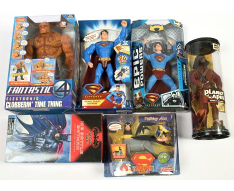 Quantity of TV &amp; Film related large scale action figures, to include Kenner Batman &amp; Robin Ice Battle Batman Collecto