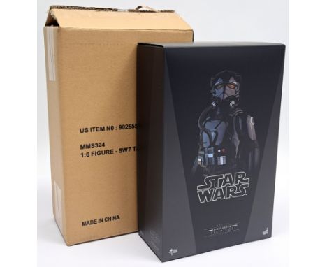 Hot Toys Star Wars First Order TIE Pilot 1/6th Scale Collectable Figure, MMS324, Excellent to Near Mint, within Near Mint ope