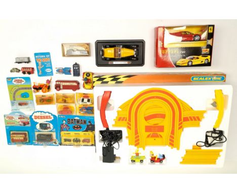 Scalextric - The Simpsons Skateboard Chase, appears complete although unchecked, Good within Good Plus opened packaging. Quan