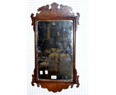 A 19th century walnut Vauxhall mirror