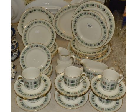 A Royal Doulton Tapestry pattern tea and dinner service, for six