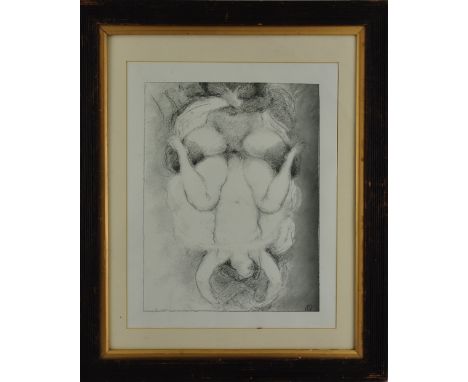 Richard Guino (French, 1890-1973), framed print of a 1920s pencil sketch, 34.5 x 26.5cm