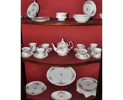 A Royal Albert porcelain 34 piece part dinner, dessert and tea service