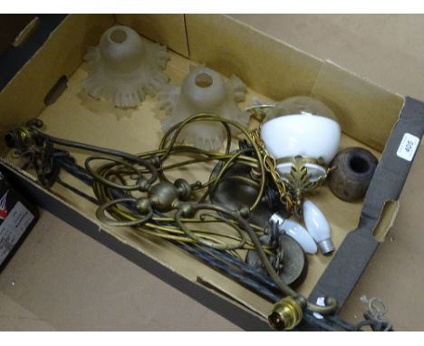 Twin branch rise & fall light fitting etc