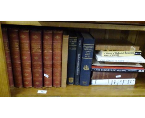 Shelf of various books